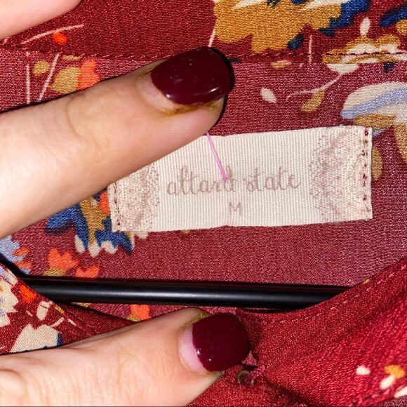 ALTAR’D STATE floral front keyhole flowy tunic M - Picture 3 of 4